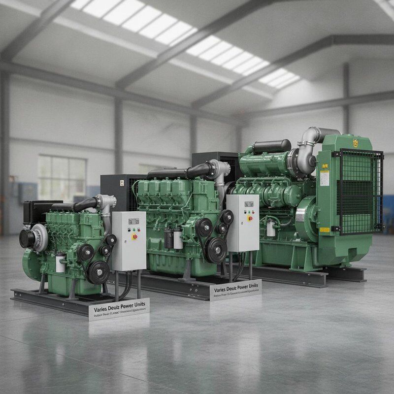 Deutz エンジン 70 ～ 400 KW の堅牢なパワーユニットは建設機械および産業用途向けに設計